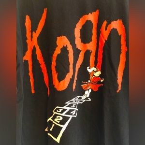 KORN Hopscotch Concert T-Shirt Men’s L GREAT Gently Worn Condition